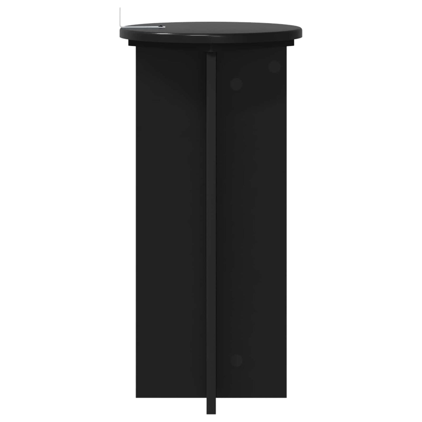 Növényállvány 2 pcs Fekete 29,5 x 29,5 x 60 cm Szerelt Fa