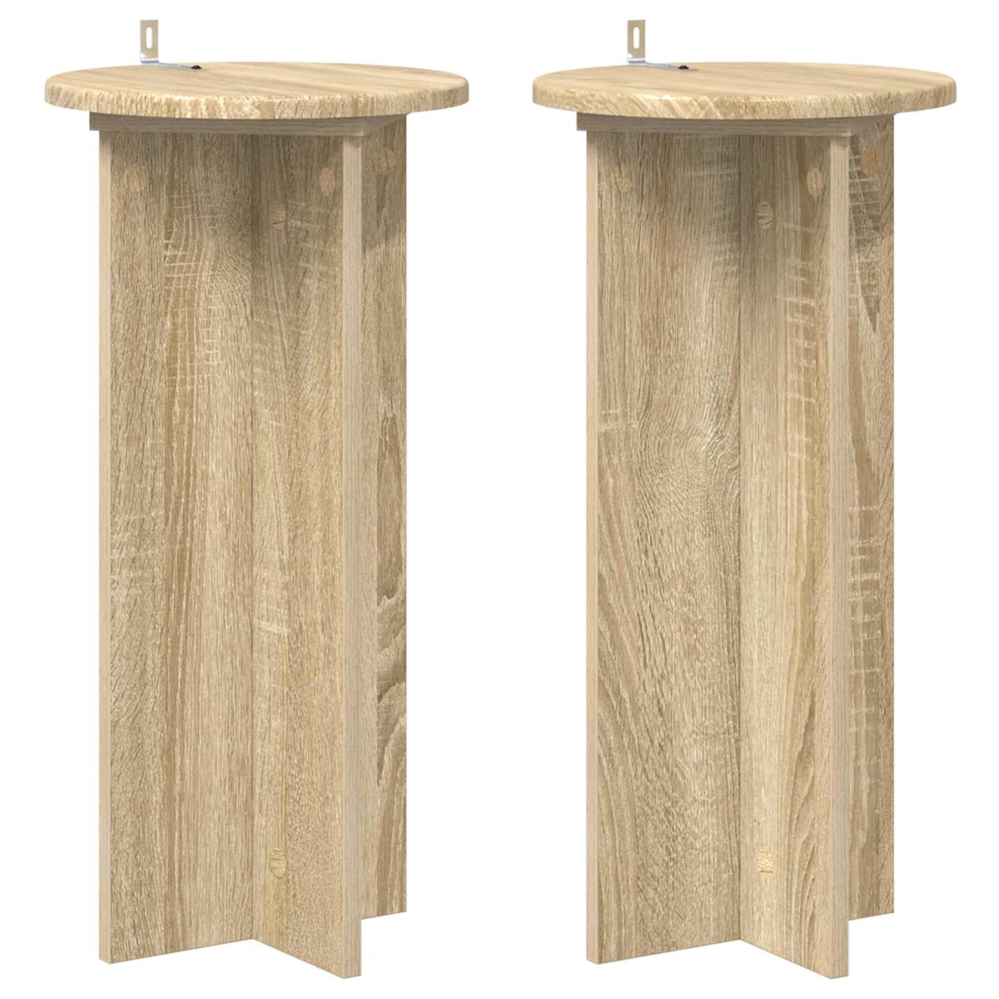 Növényállvány 2 pcs Sonoma Tölgy 29,5 x 29,5 x 60 cm Szerelt Fa