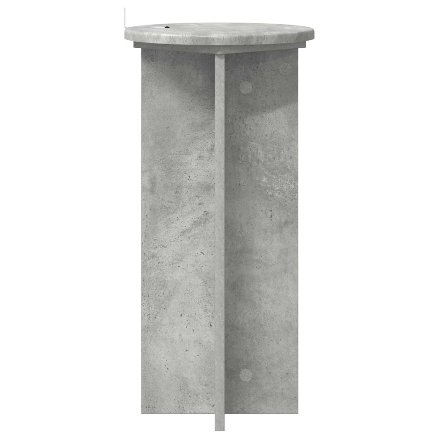 Növényállvány 2 pcs Betonszürke 29,5 x 29,5 x 60 cm Szerelt Fa