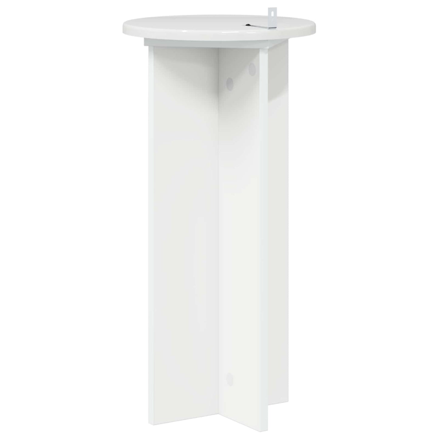 Növényállvány 2 pcs Magasfényű Fehér 29,5 x 29,5 x 60 cm