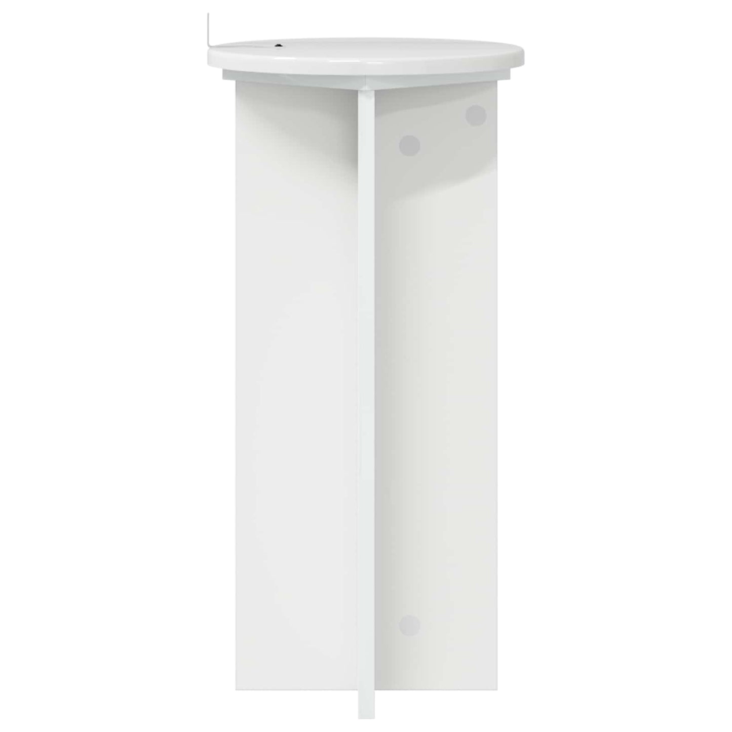 Növényállvány 2 pcs Magasfényű Fehér 29,5 x 29,5 x 60 cm