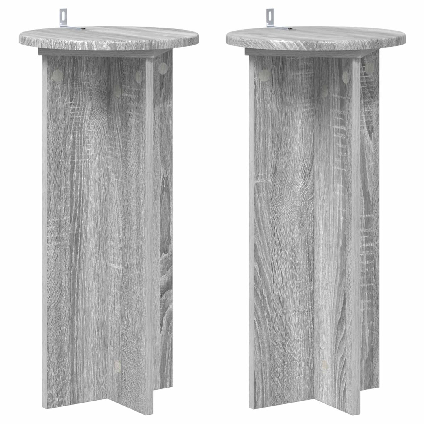 Növényállvány 2 pcs Szürke Sonoma 29,5 x 29,5 x 60 cm
