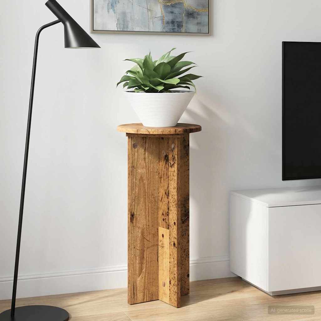 Növényállvány 2 pcs Antik Fa 29,5 x 29,5 x 60 cm Szerelt Fa