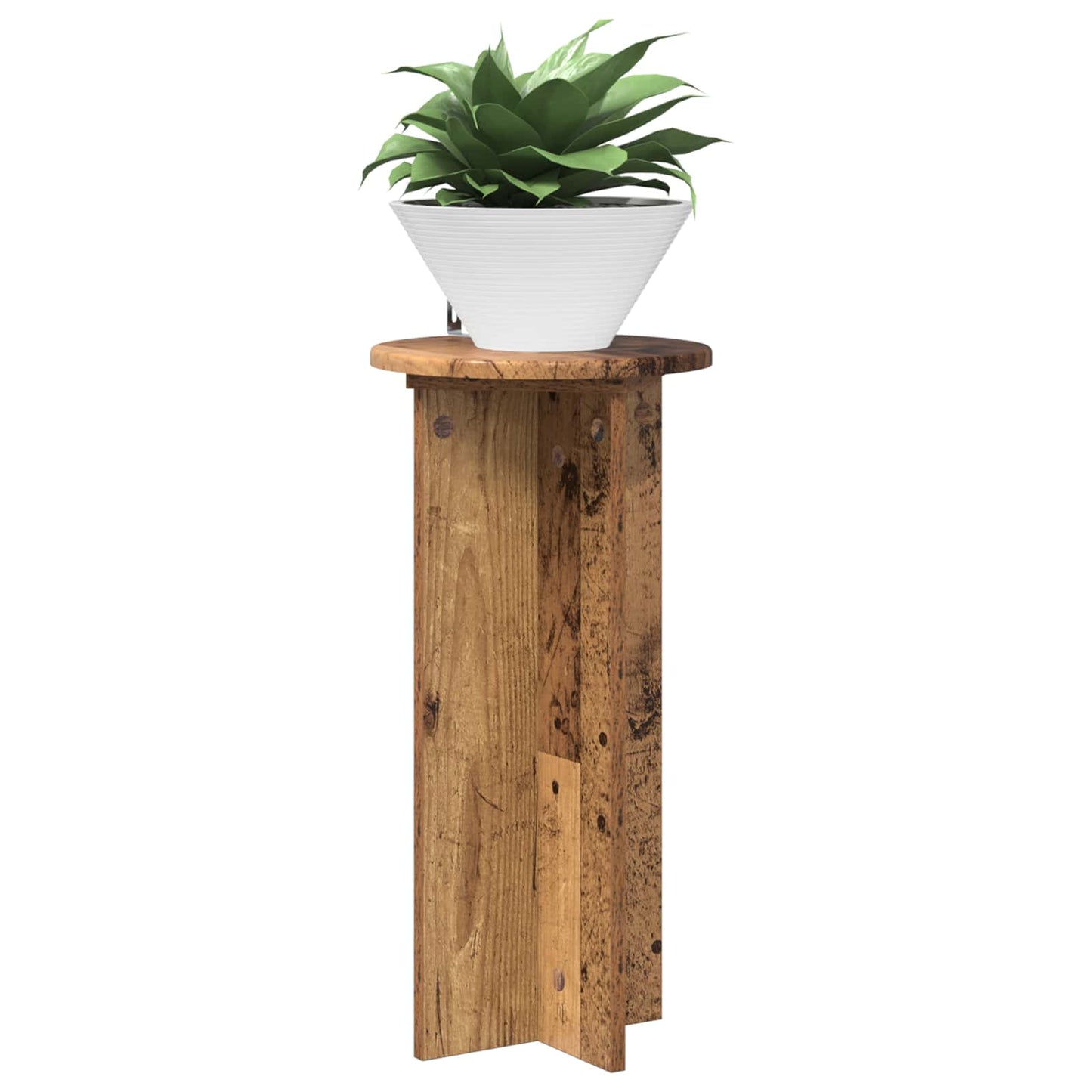 Növényállvány 2 pcs Antik Fa 29,5 x 29,5 x 60 cm Szerelt Fa