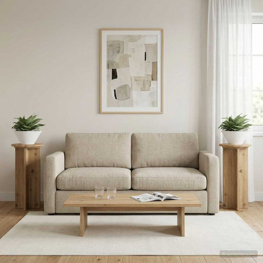 Növényállvány 2 pcs Kézműves Tölgy 29,5 x 29,5 x 60 cm