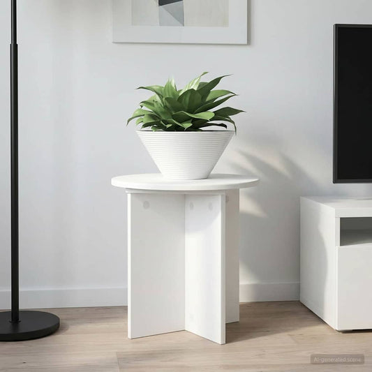 Növényállvány 2 pcs Fehér Ø40 x 40 cm Szerelt Fa