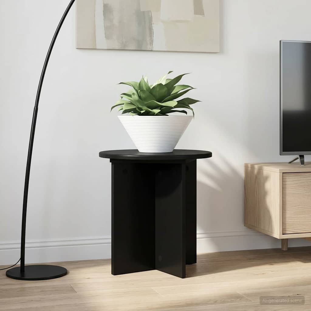 Növényállvány 2 pcs Fekete 40 x 40 x 40 cm Szerelt Fa