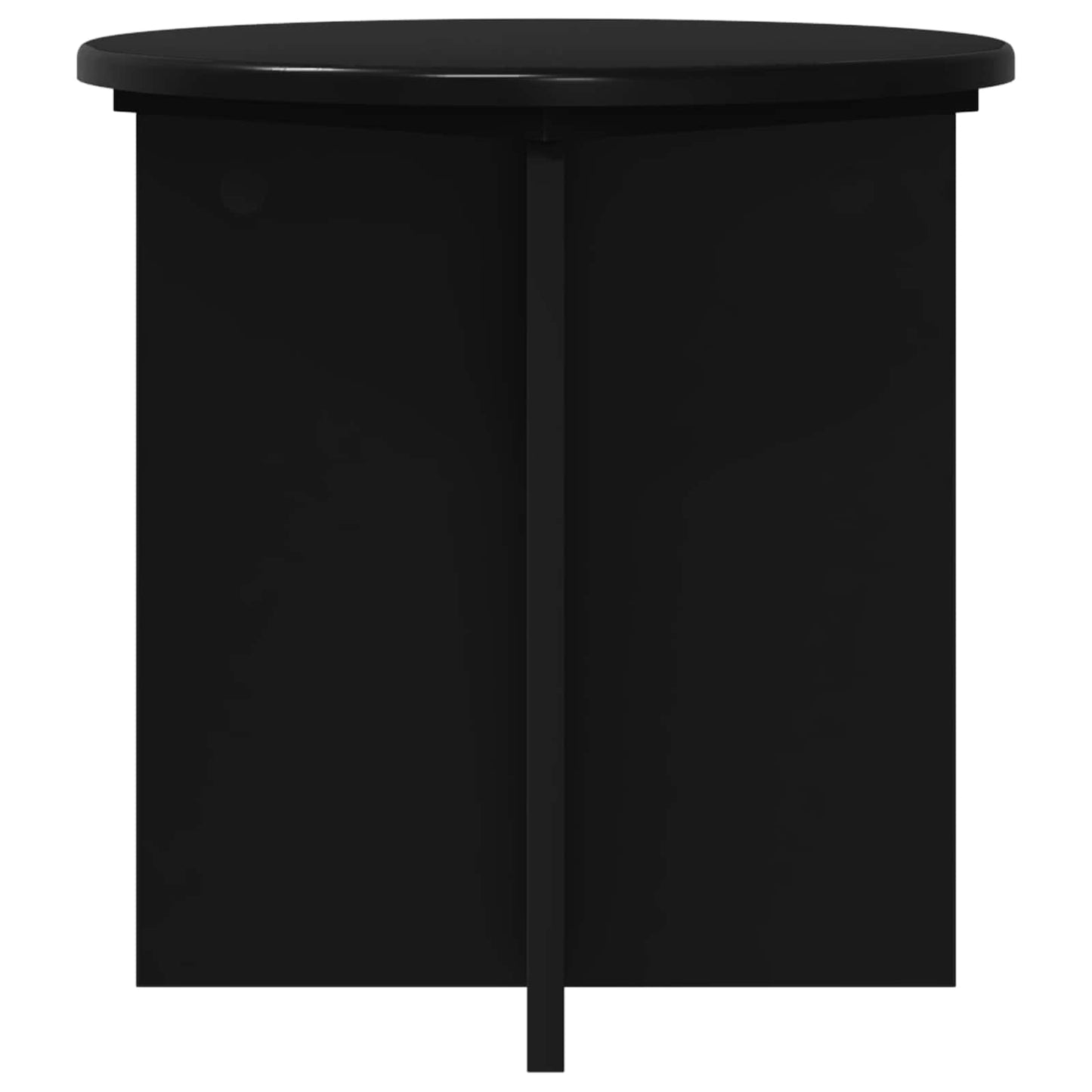 Növényállvány 2 pcs Fekete 40 x 40 x 40 cm Szerelt Fa