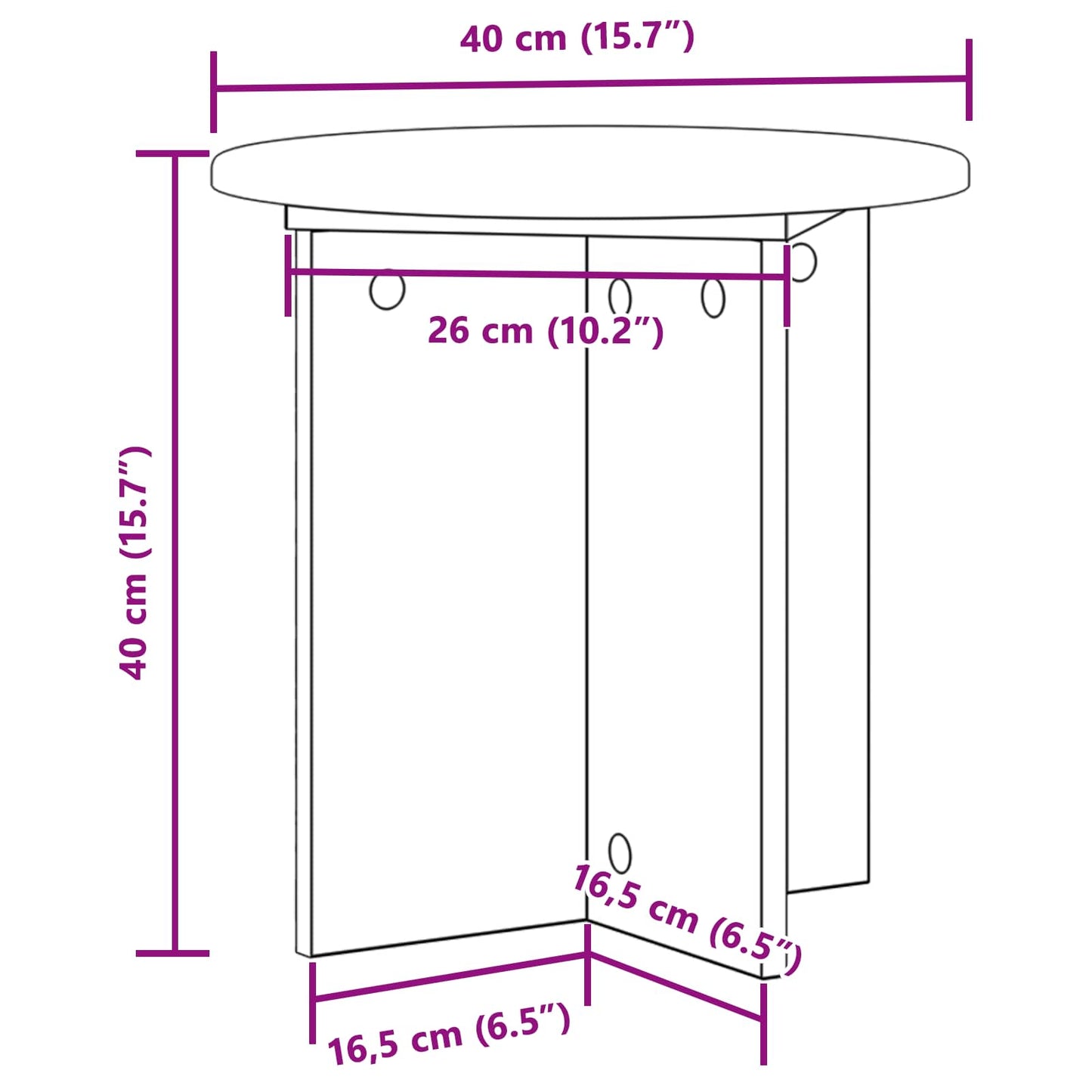 Növényállvány 2 pcs Betonszürke 40 x 40 x 40 cm Szerelt Fa