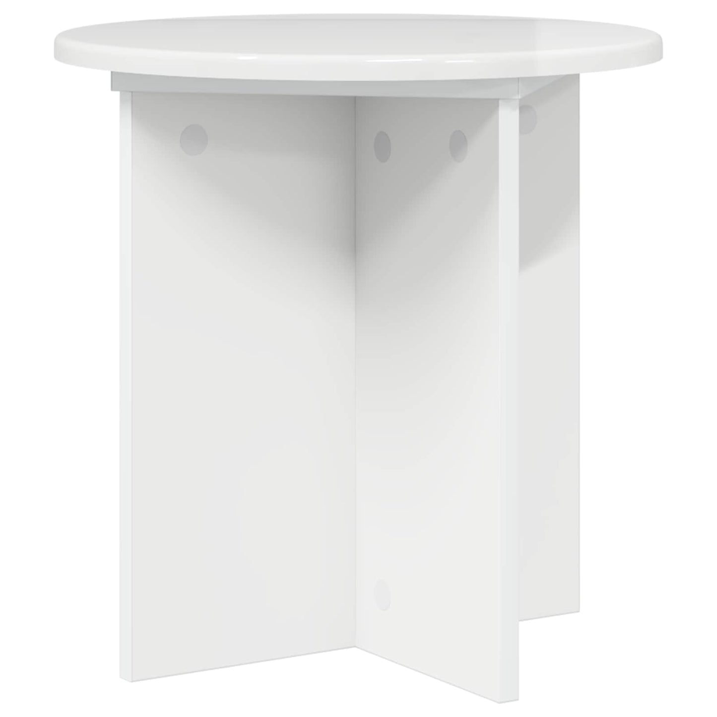 Növényállvány 2 pcs Magasfényű Fehér 40 x 40 x 40 cm Szerelt Fa
