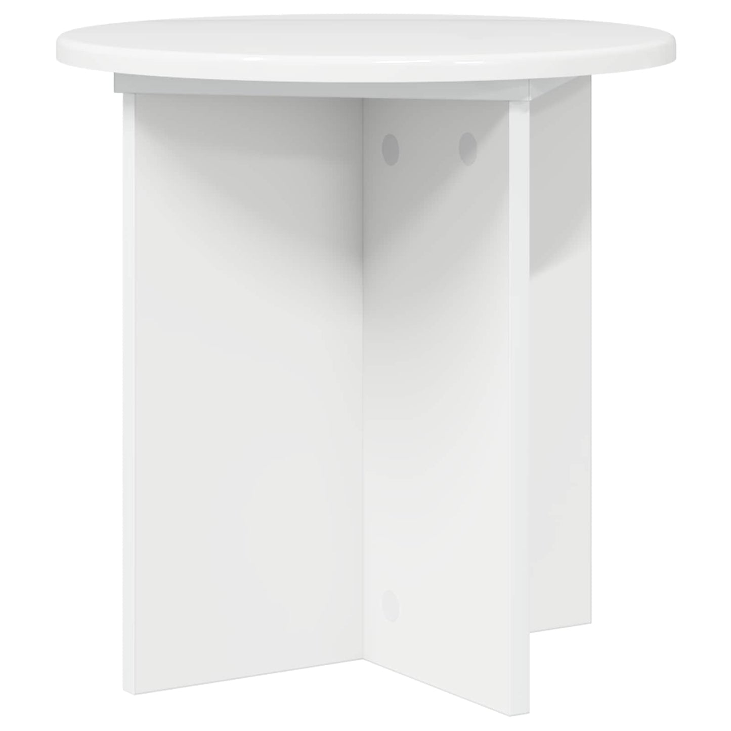 Növényállvány 2 pcs Magasfényű Fehér 40 x 40 x 40 cm Szerelt Fa