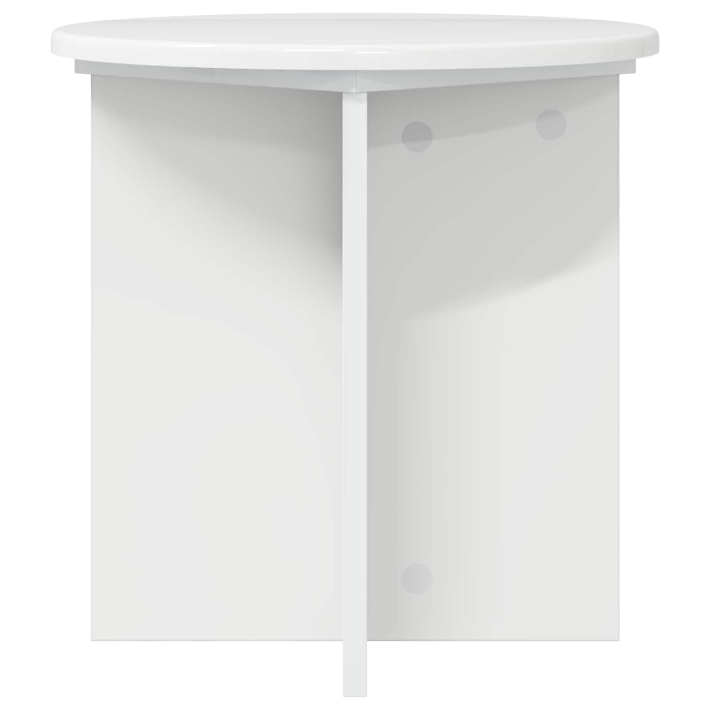 Növényállvány 2 pcs Magasfényű Fehér 40 x 40 x 40 cm Szerelt Fa