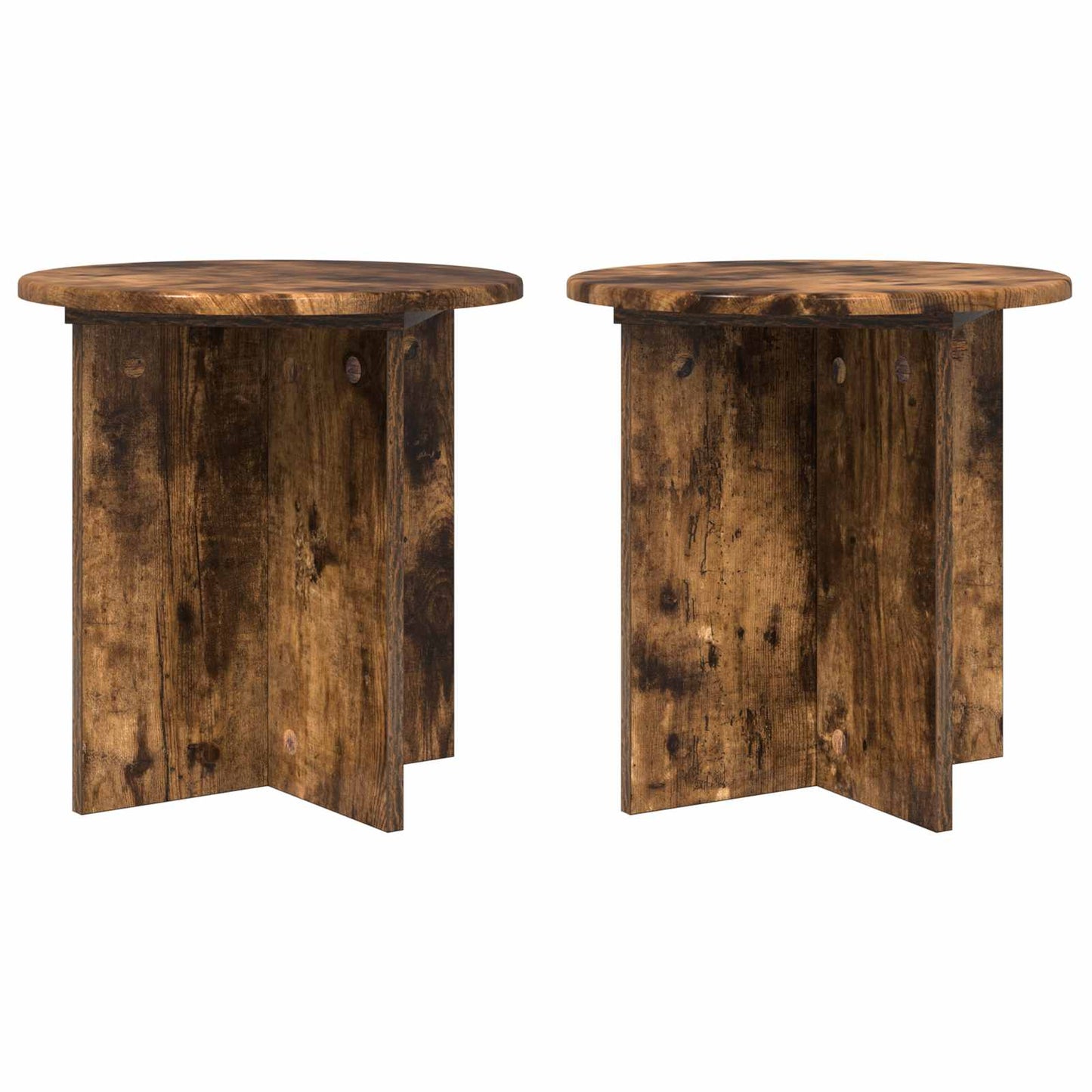 Növényállvány 2 pcs Füstös Tölgy 40 x 40 x 40 cm Szerelt Fa