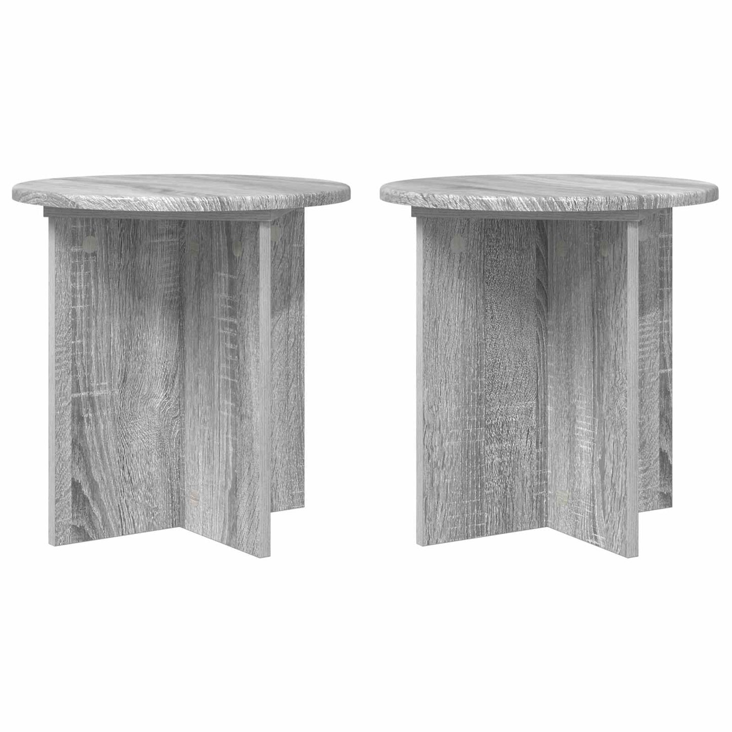 Növényállvány 2 pcs Szürke Sonoma 40 x 40 x 40 cm Szerelt Fa