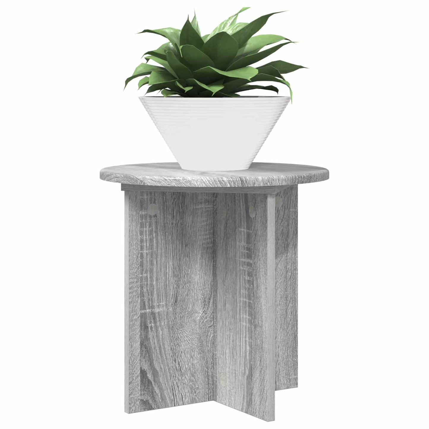 Növényállvány 2 pcs Szürke Sonoma 40 x 40 x 40 cm Szerelt Fa