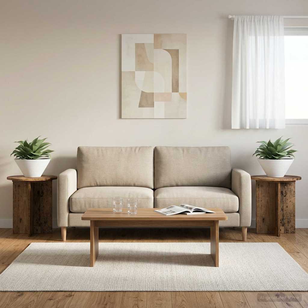 Növényállvány 2 pcs Antik Fa 40 x 40 x 40 cm Szerelt Fa