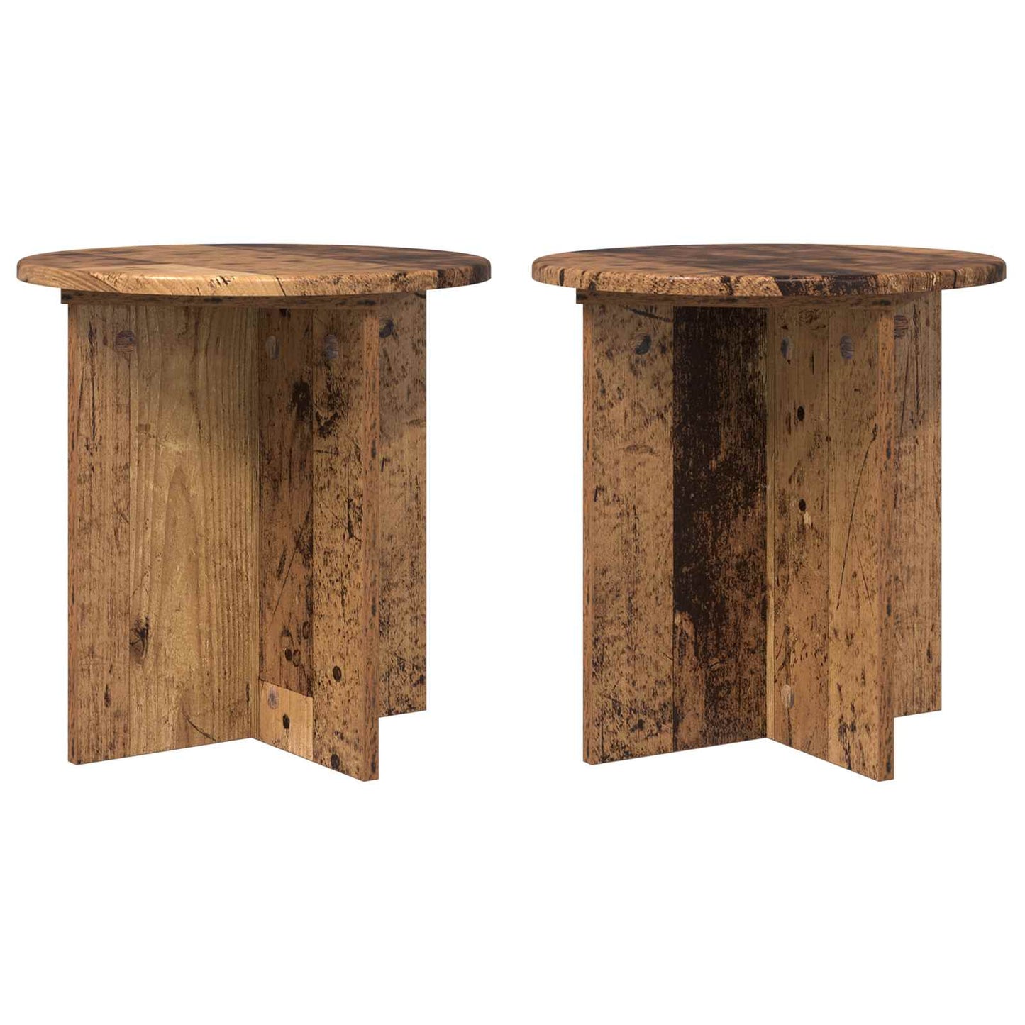 Növényállvány 2 pcs Antik Fa 40 x 40 x 40 cm Szerelt Fa