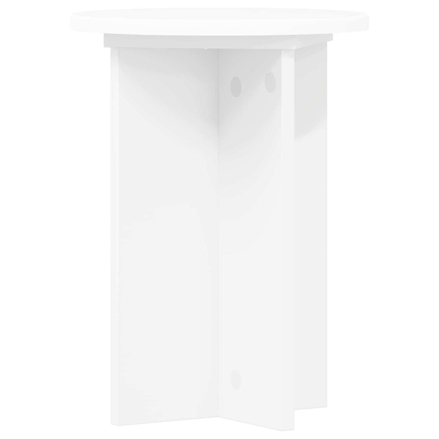 Növényállvány 2 pcs Fehér Ø29,5 x 40 cm Szerelt Fa