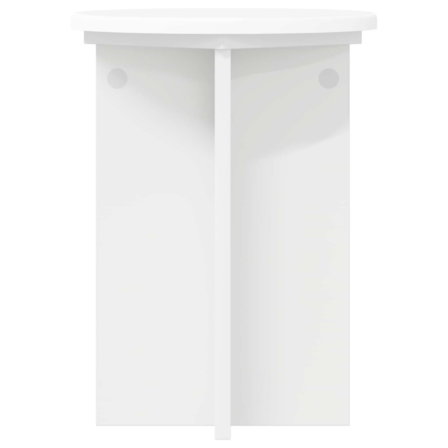 Növényállvány 2 pcs Fehér Ø29,5 x 40 cm Szerelt Fa