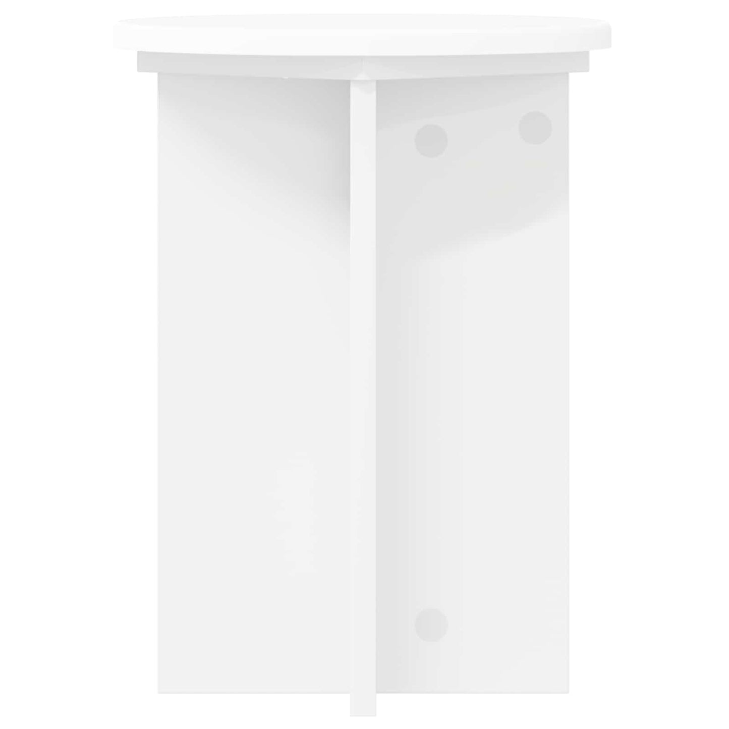 Növényállvány 2 pcs Fehér Ø29,5 x 40 cm Szerelt Fa