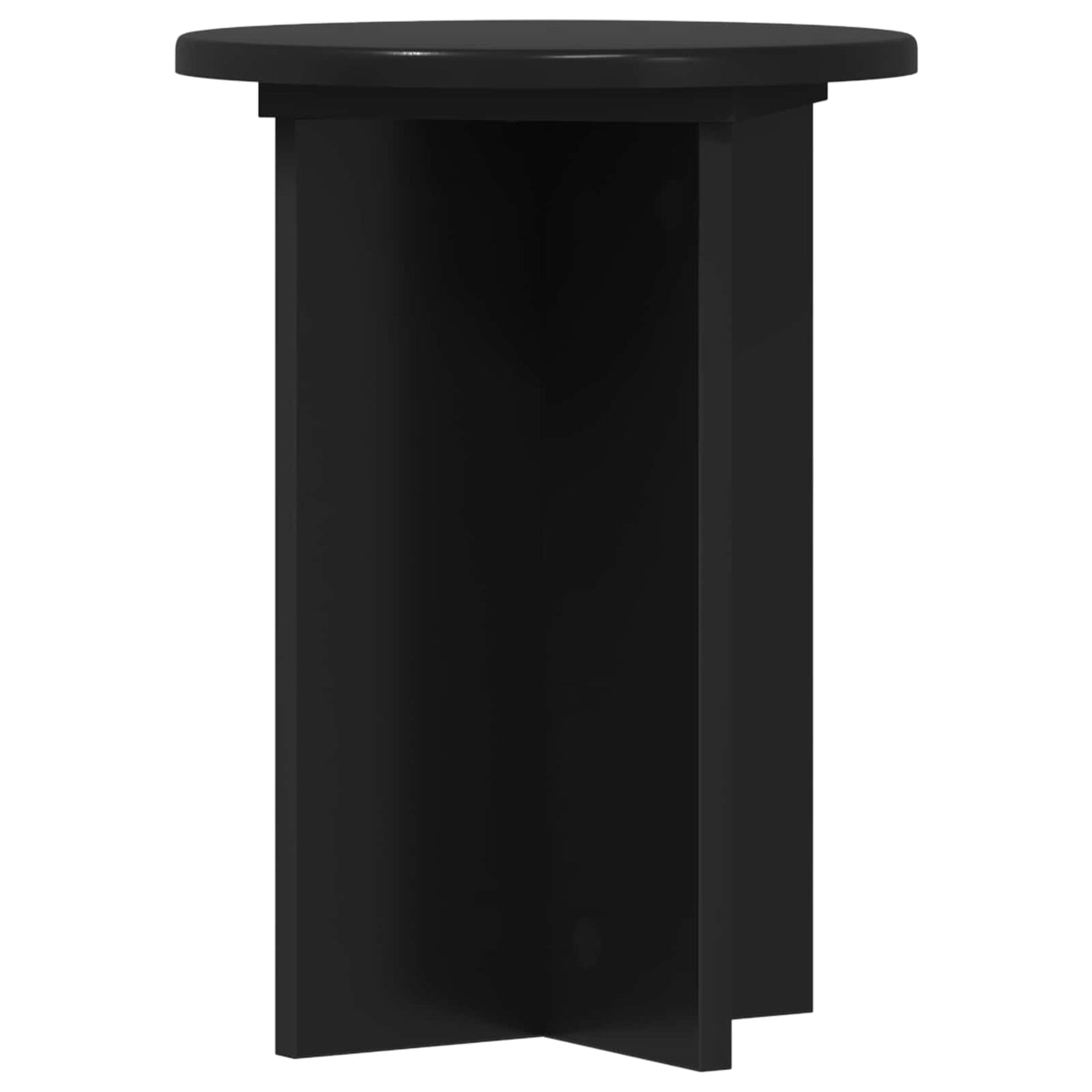 Növényállvány 2 pcs Fekete Ø29,5 x 40 cm Szerelt Fa