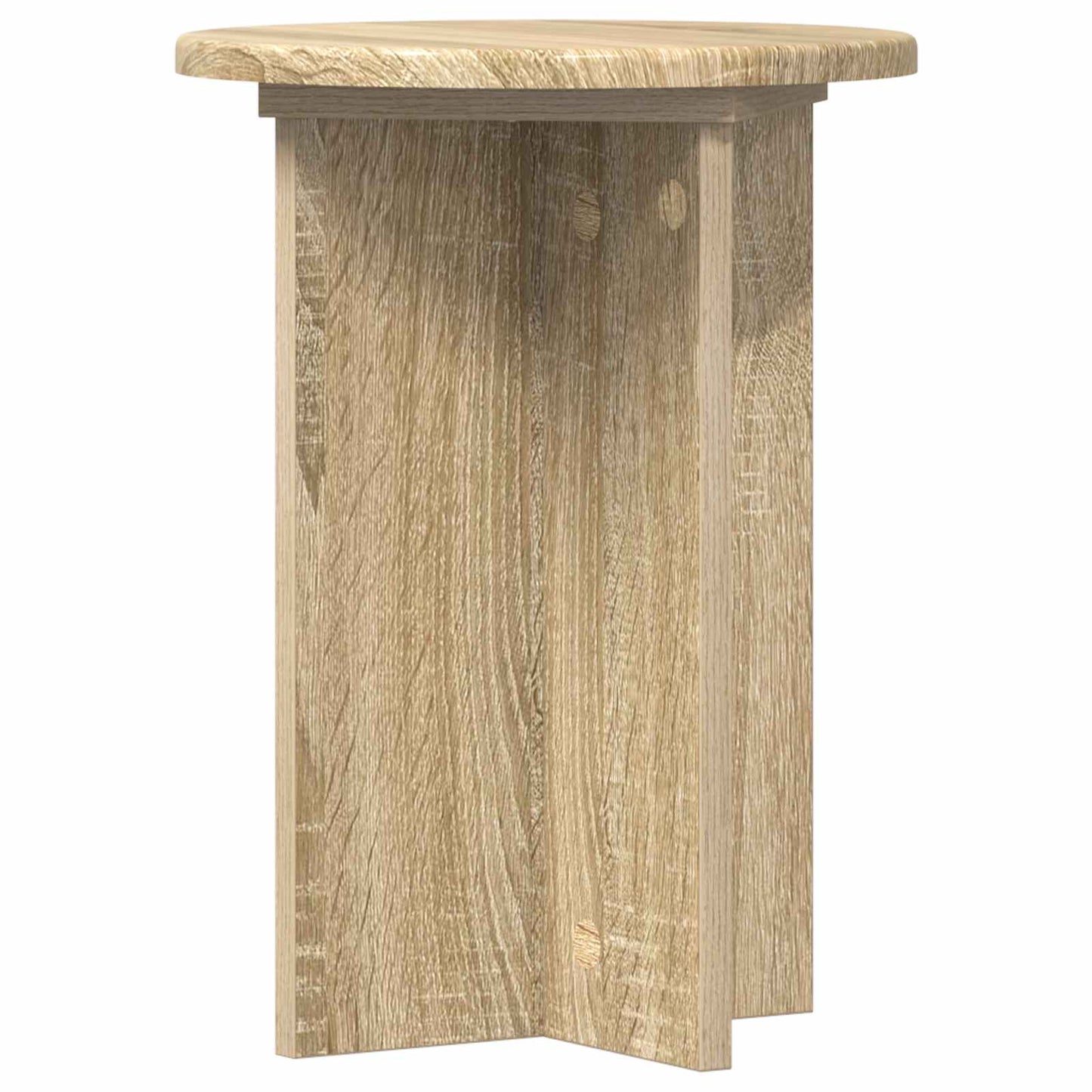 Növényállvány 2 pcs Sonoma Tölgy Ø29,5 x 40 cm Szerelt Fa