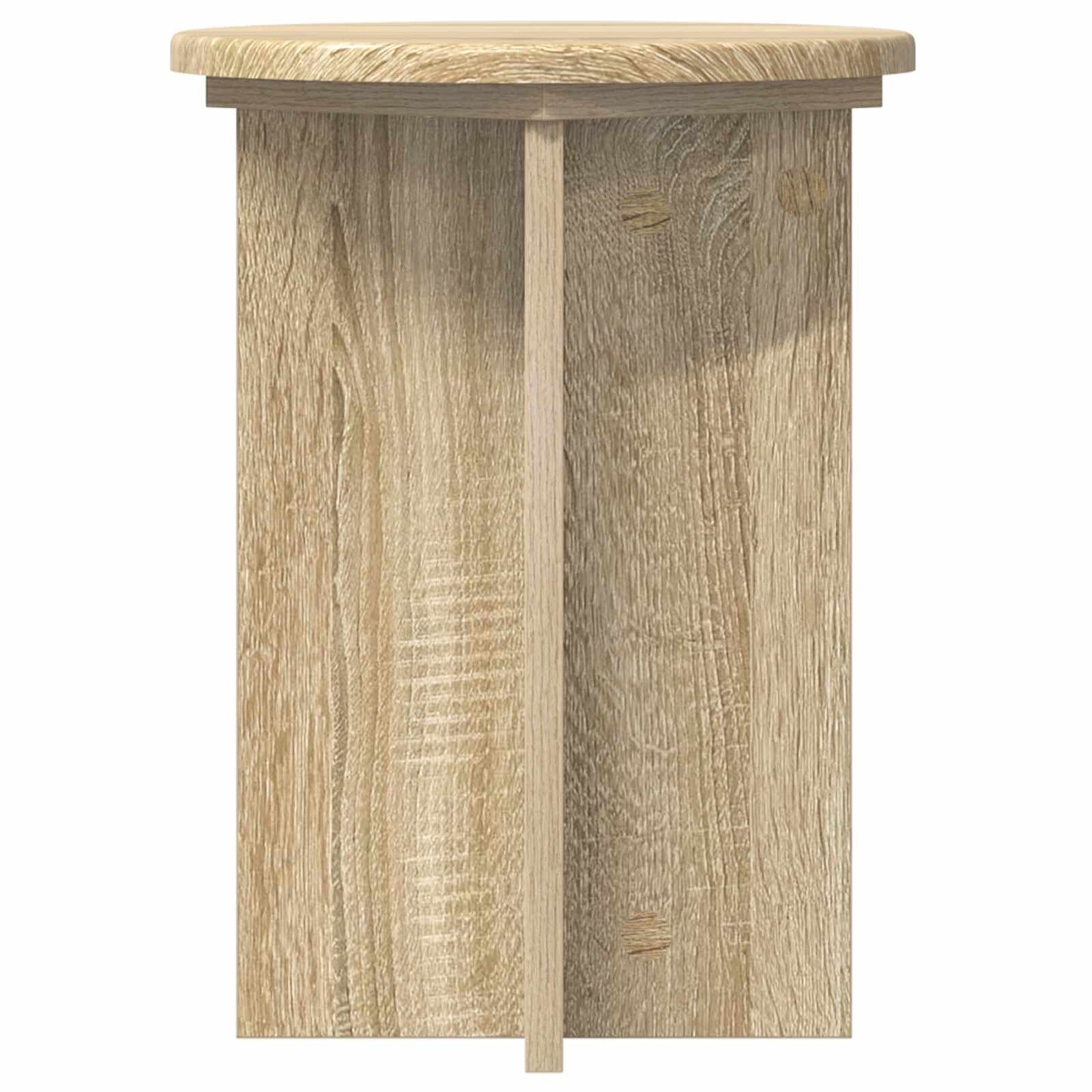 Növényállvány 2 pcs Sonoma Tölgy Ø29,5 x 40 cm Szerelt Fa