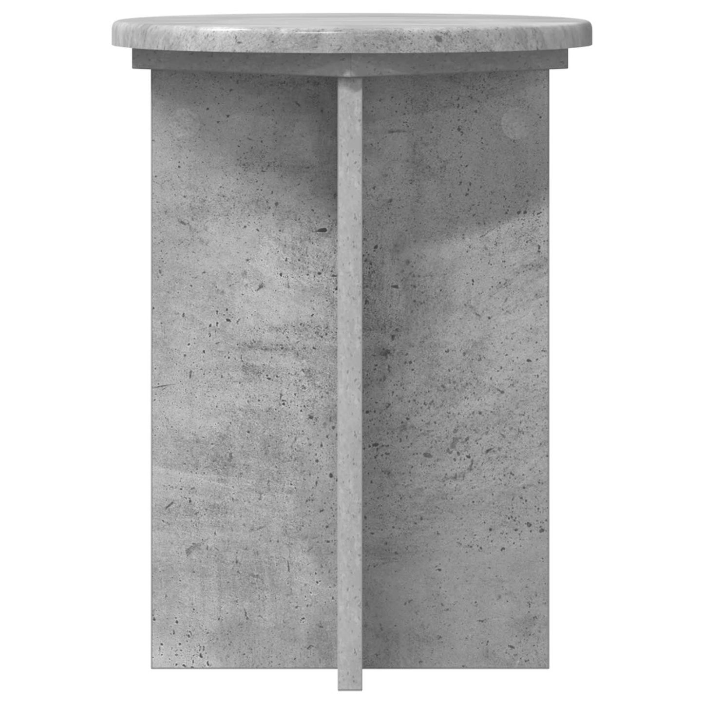 Növényállvány 2 pcs Betonszürke Ø29,5 x 40 cm Szerelt Fa