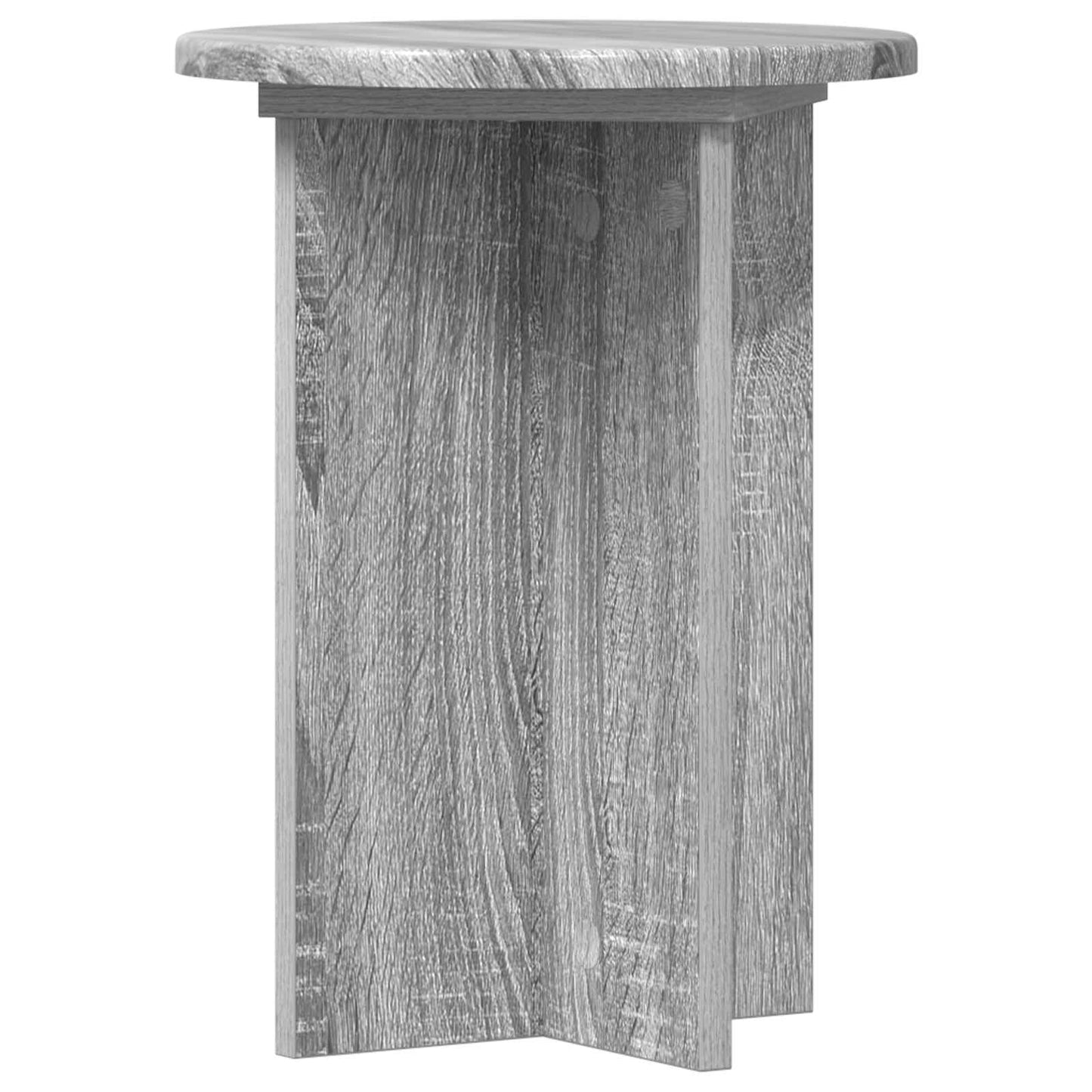 Növényállvány 2 pcs Szürke Sonoma Ø29,5 x 40 cm Szerelt Fa