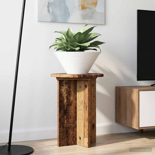 Növényállvány 2 pcs Antik Fa Ø29,5 x 40 cm Szerelt Fa