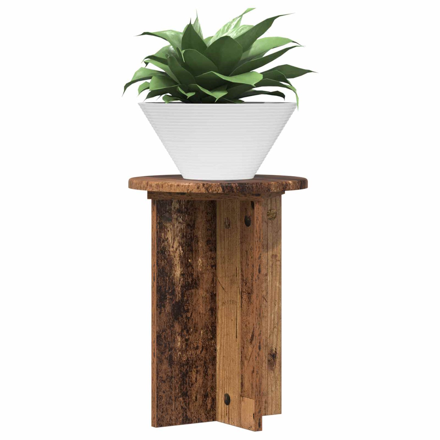 Növényállvány 2 pcs Antik Fa Ø29,5 x 40 cm Szerelt Fa