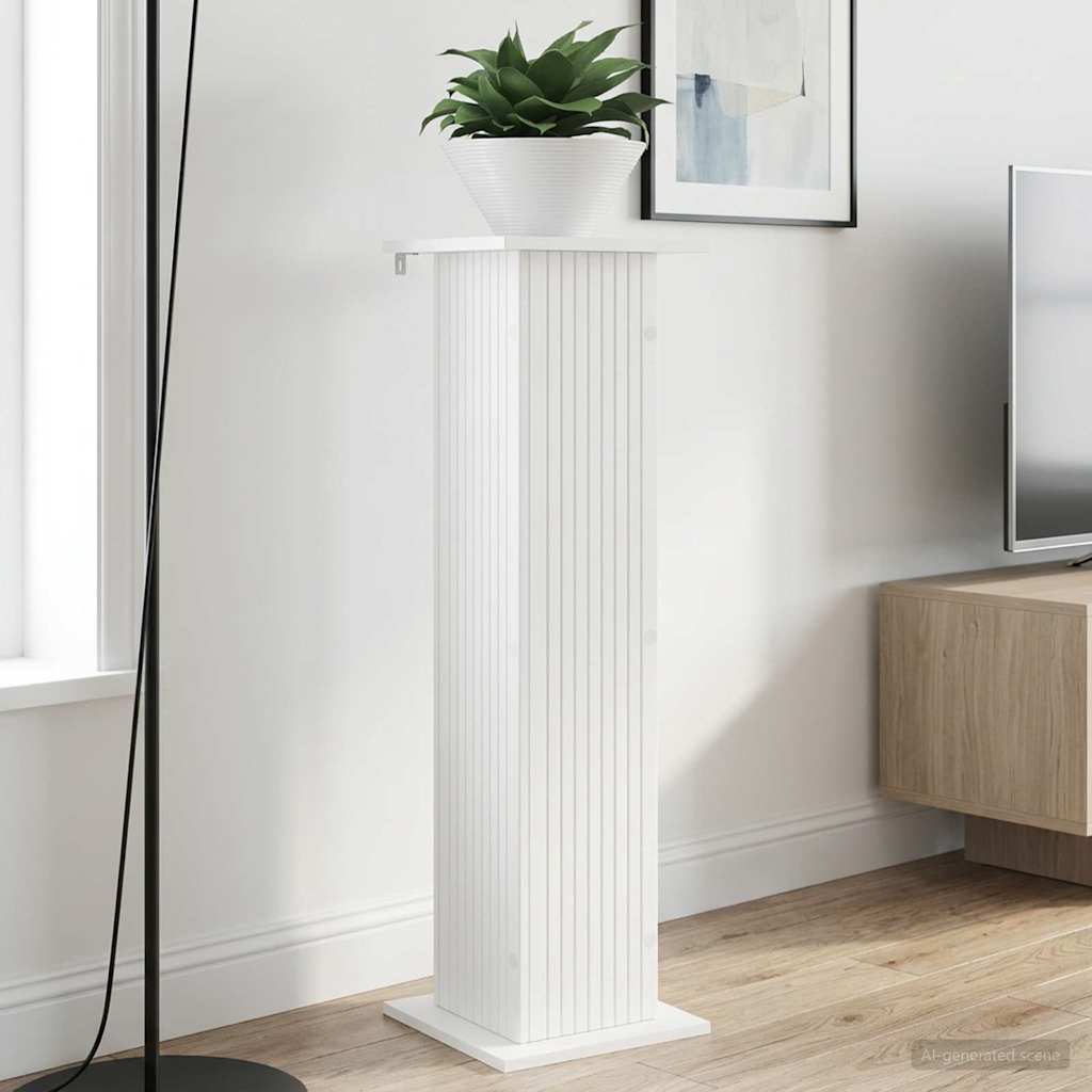 Növényállvány 2 pcs Fehér 30,5 x 30 x 100,5 cm Szerelt Fa