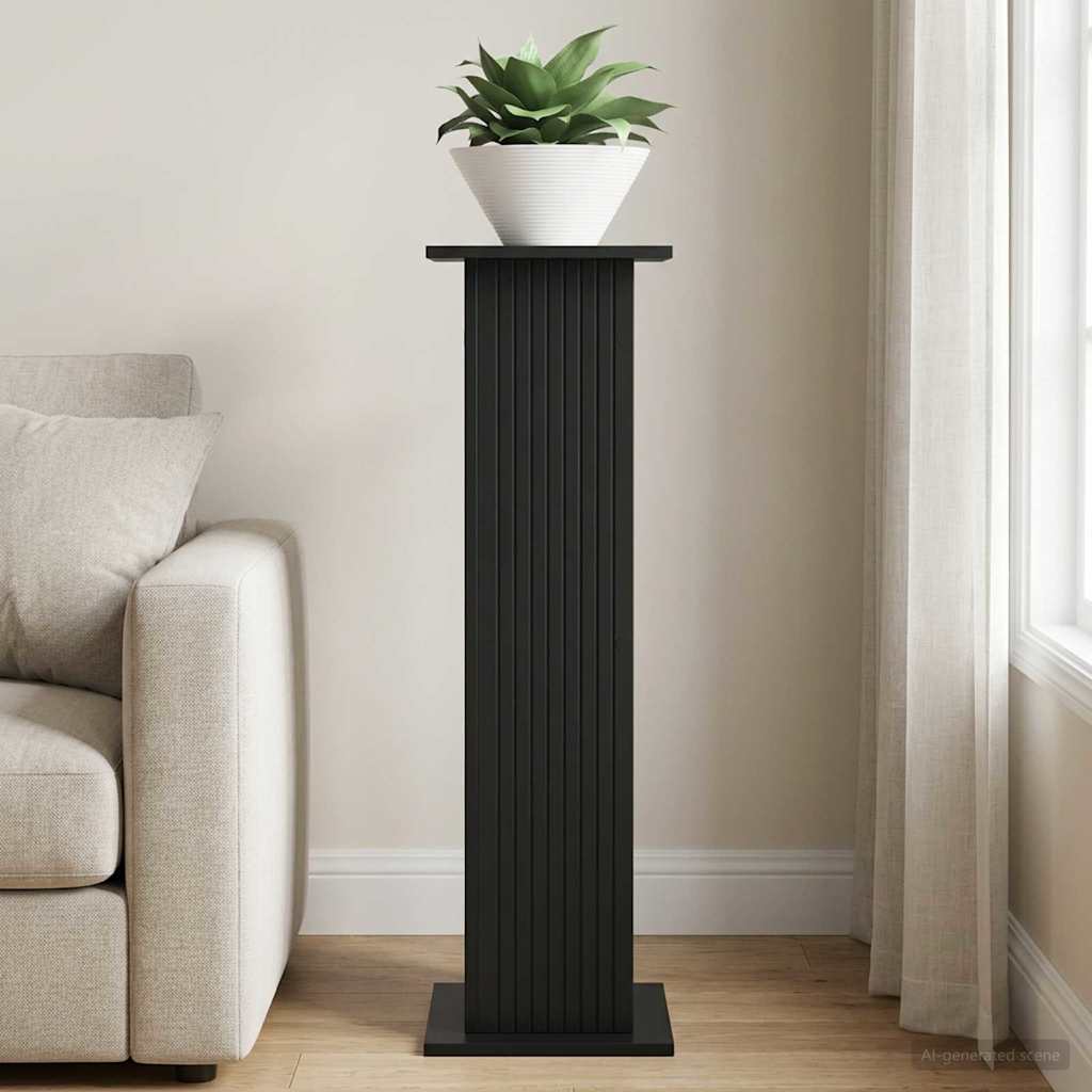 Növényállvány Fekete 30,5 x 30 x 100,5 cm Szerelt Fa