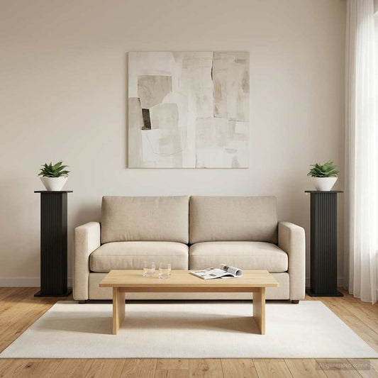 Növényállvány 2 pcs Fekete 30,5 x 30 x 100,5 cm Szerelt Fa
