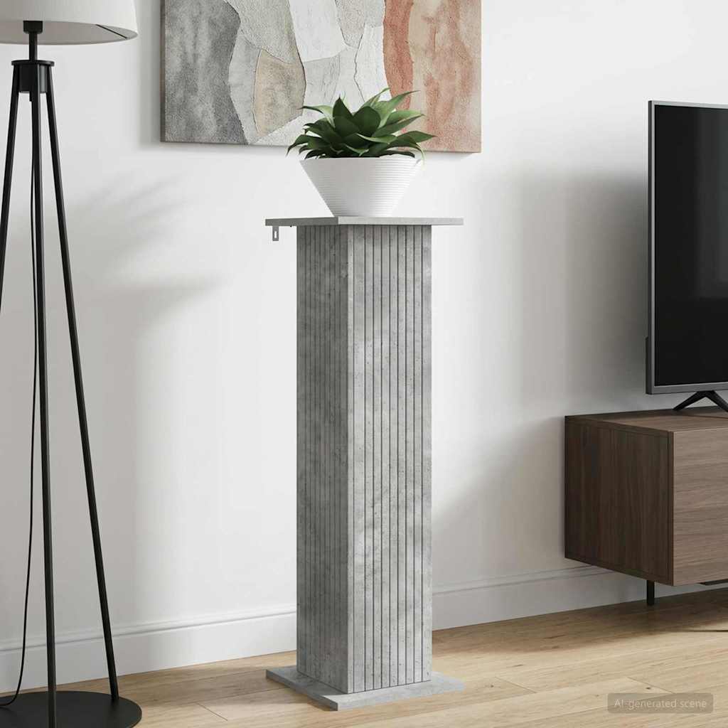Növényállvány Betonszürke 30,5 x 30 x 100,5 cm Szerelt Fa
