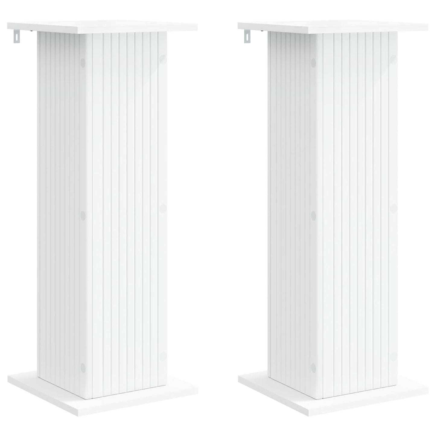 Növényállvány 2 pcs Fehér 30,5 x 30 x 80,5 cm Szerelt Fa