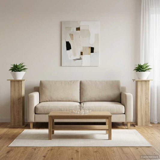Növényállvány 2 pcs Sonoma Tölgy 30,5 x 30 x 80,5 cm Szerelt Fa