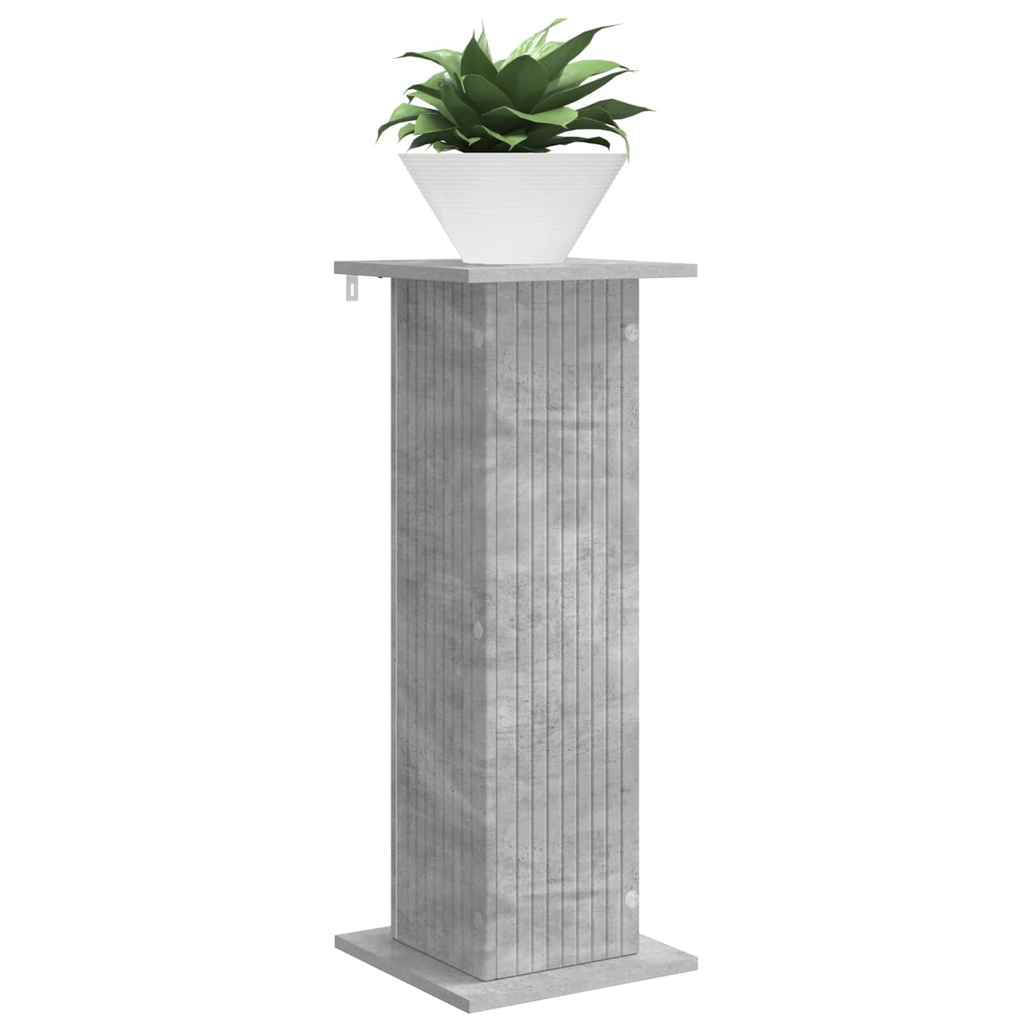 Növényállvány 2 pcs Betonszürke 30,5 x 30 x 80,5 cm Szerelt Fa