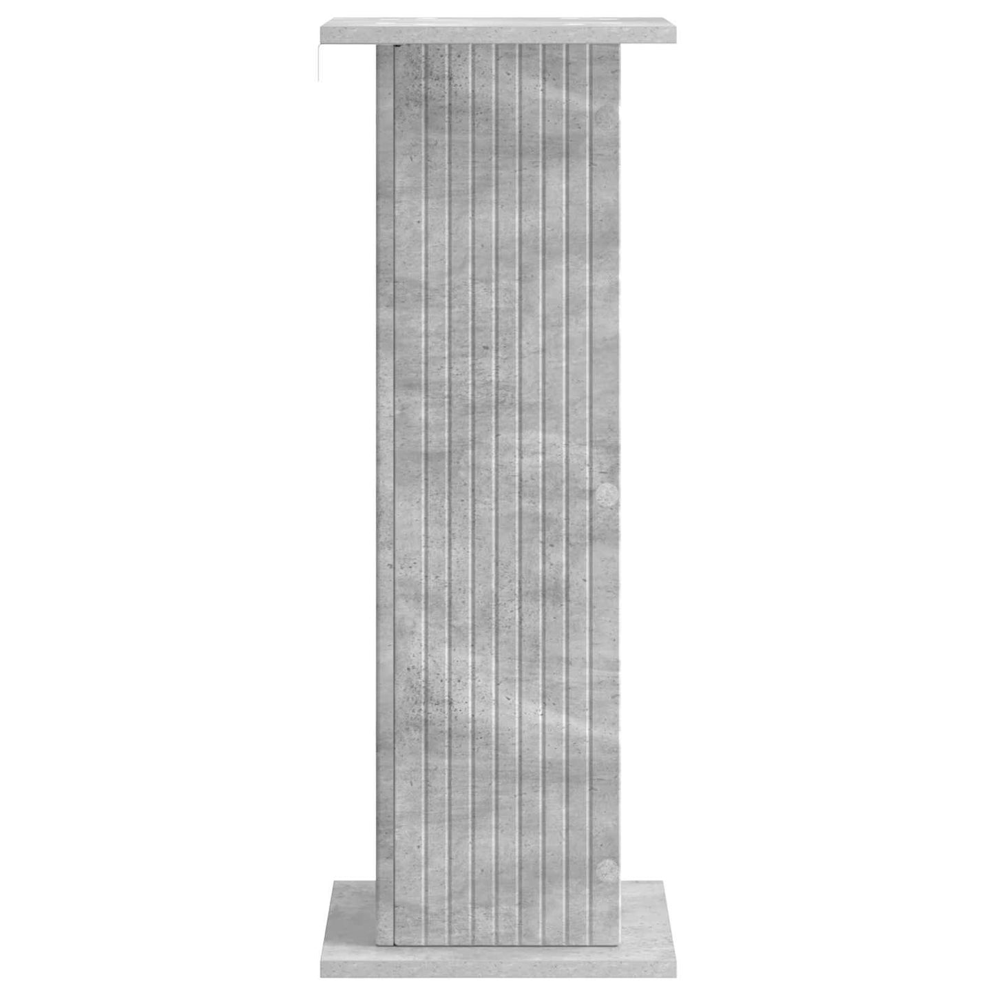 Növényállvány 2 pcs Betonszürke 30,5 x 30 x 80,5 cm Szerelt Fa
