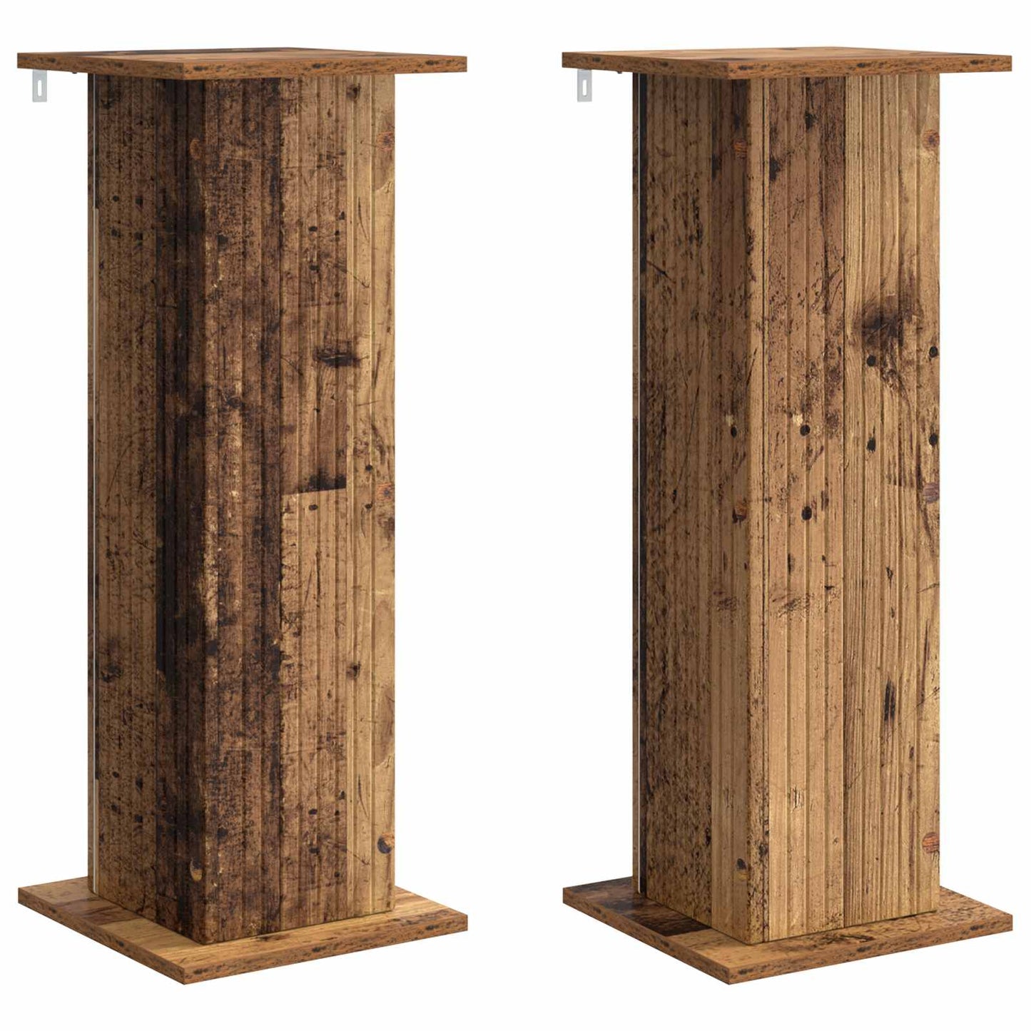 Növényállvány 2 pcs Antik Fa 30,5 x 30 x 80,5 cm Szerelt Fa