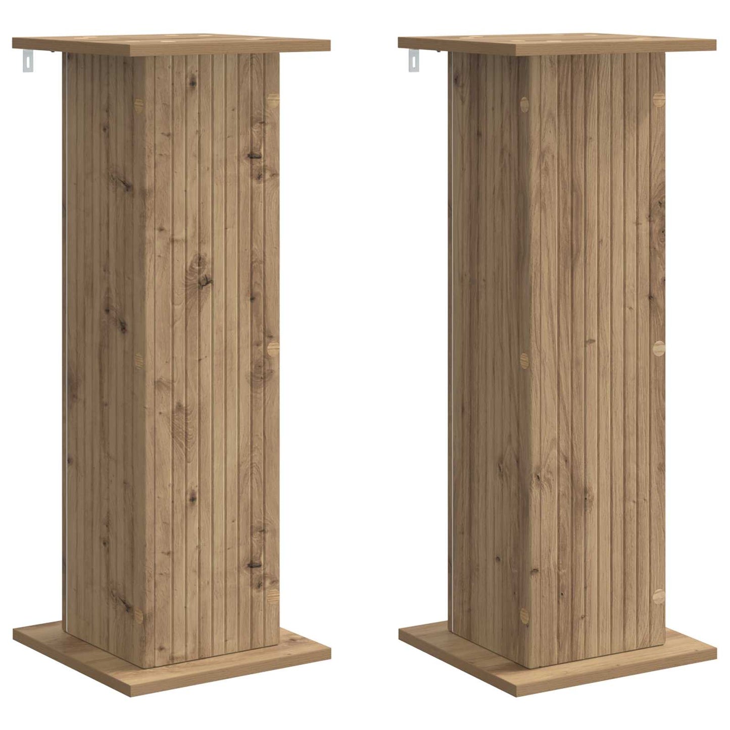 Növényállvány 2 pcs Kézműves Tölgy 30,5 x 30 x 80,5 cm