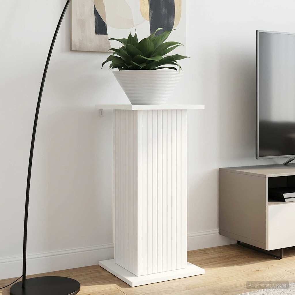 Növényállvány 2 pcs Fehér 30,5 x 30 x 60,5 cm Szerelt Fa