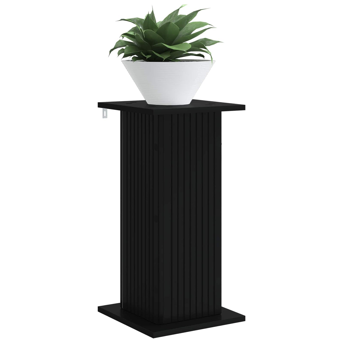 Növényállvány 2 pcs Fekete 30,5 x 30 x 60,5 cm Szerelt Fa