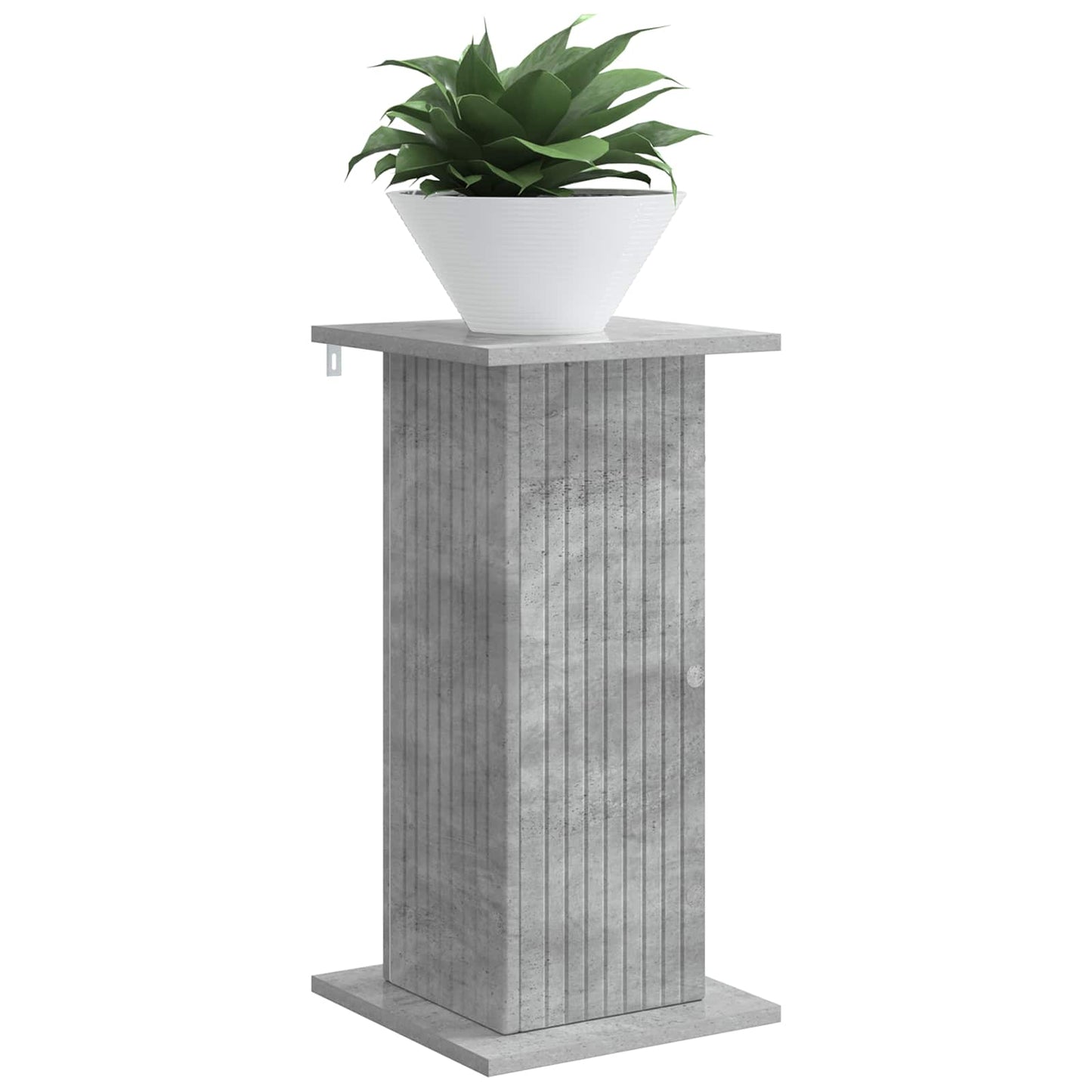 Növényállvány Betonszürke 30,5 x 30 x 60,5 cm Szerelt Fa