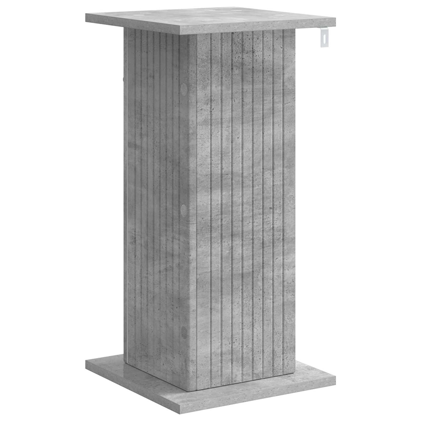 Növényállvány 2 pcs Betonszürke 30,5 x 30 x 60,5 cm Szerelt Fa