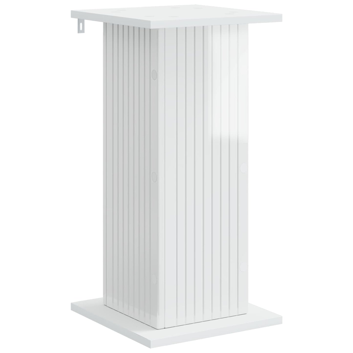 Növényállvány 2 pcs Magasfényű Fehér 30,5 x 30 x 60,5 cm