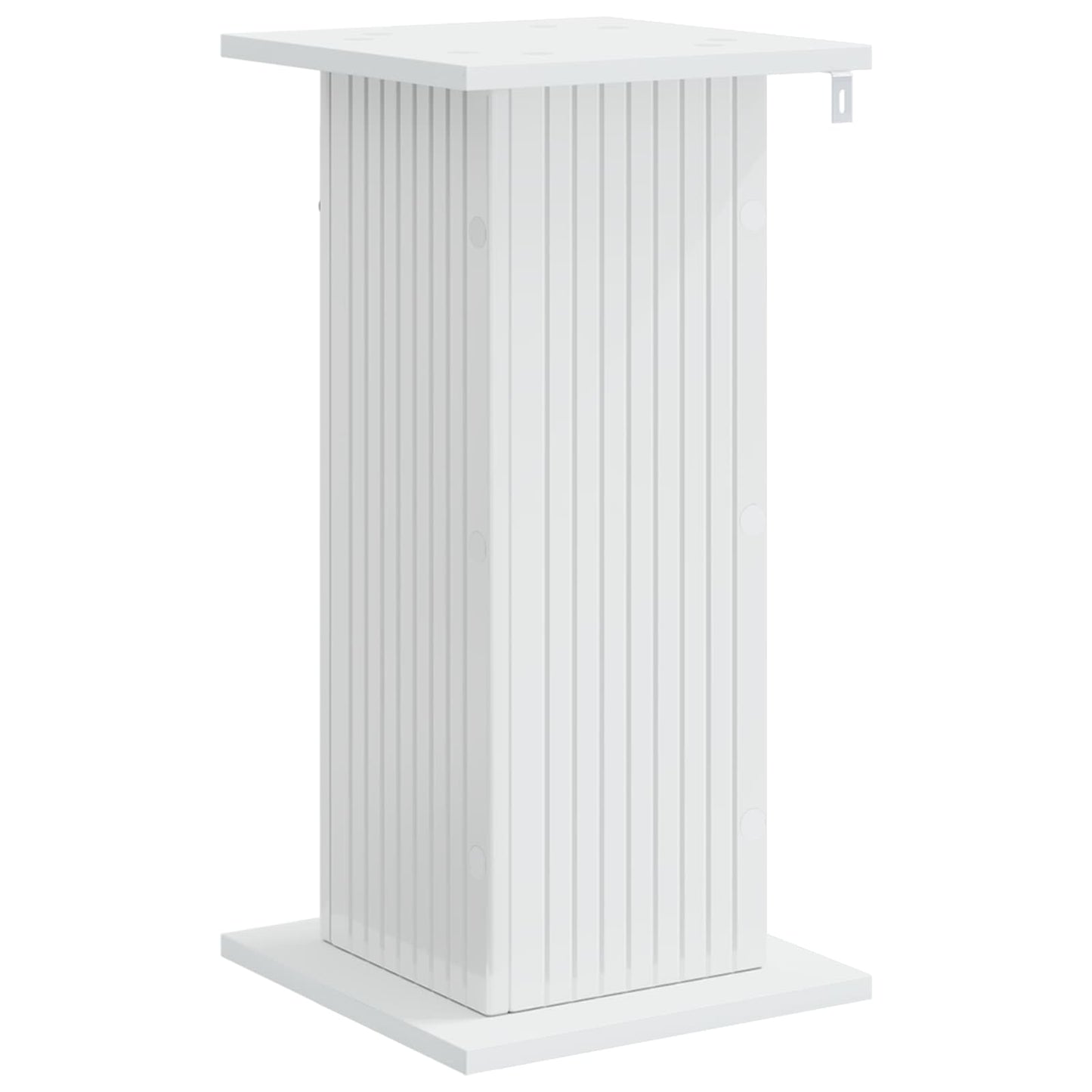 Növényállvány 2 pcs Magasfényű Fehér 30,5 x 30 x 60,5 cm
