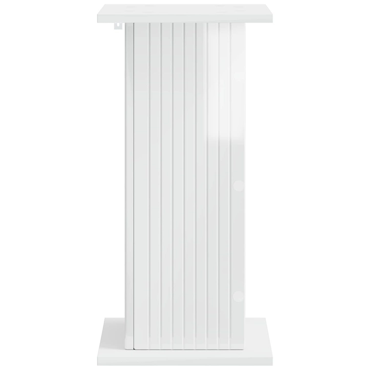 Növényállvány 2 pcs Magasfényű Fehér 30,5 x 30 x 60,5 cm
