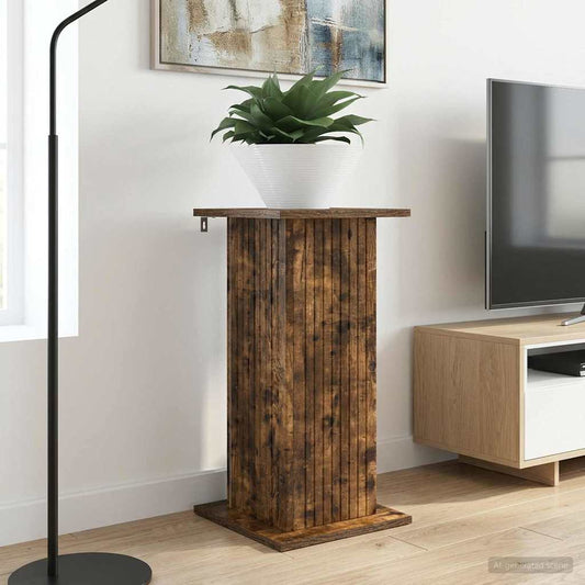 Növényállvány 2 pcs Füstös Tölgy 30,5 x 30 x 60,5 cm Szerelt Fa