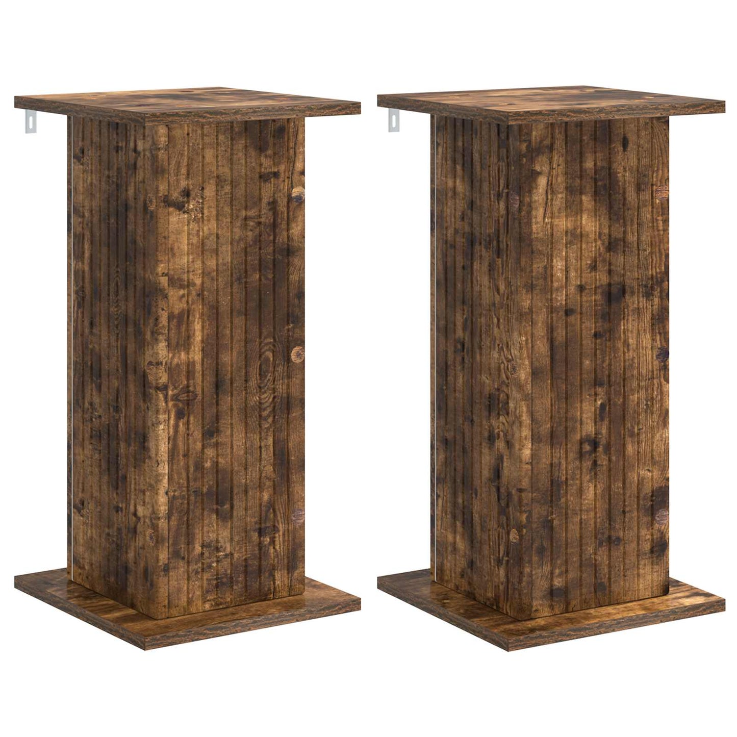 Növényállvány 2 pcs Füstös Tölgy 30,5 x 30 x 60,5 cm Szerelt Fa